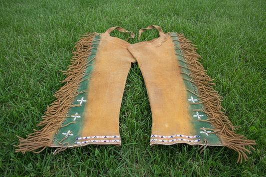 Native American Beaded Leather chaps