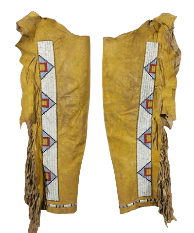 Native American Beaded Leather chaps