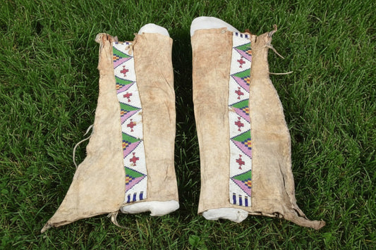 Native American Beaded Leather chaps 