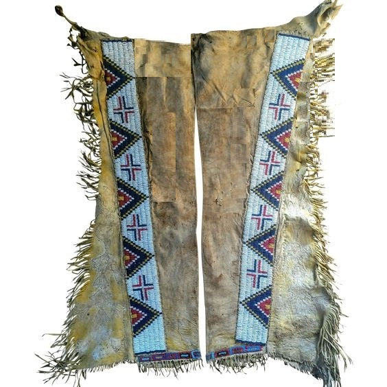 Native American Beaded Leather chaps 