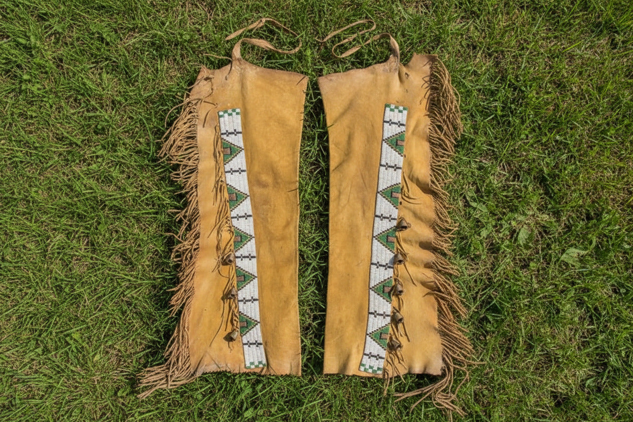 Native American Beaded Leather chaps