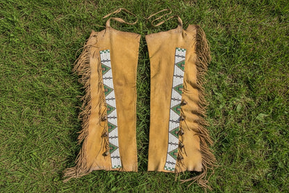 Native American Beaded Leather chaps