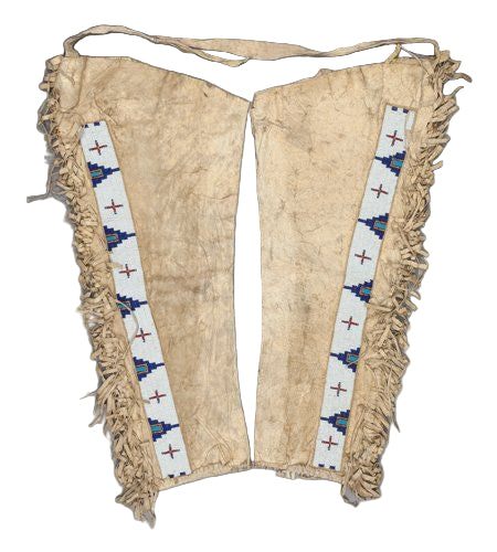 Native American Beaded Leather chaps 