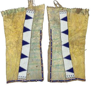 Native American Beaded Leather chaps