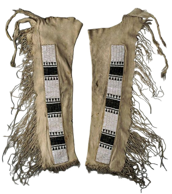 Native American Beaded Leather chaps 
