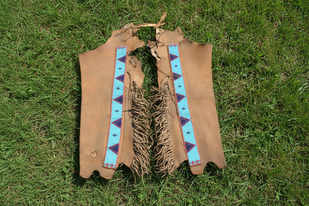 Native American Beaded Leather chaps 
