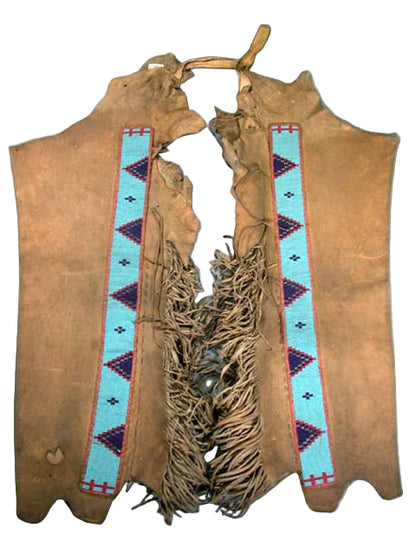 Native American Beaded Leather chaps 