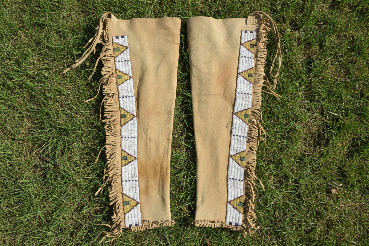 Native American Beaded Leather chaps 