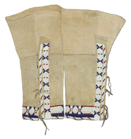 Native American Beaded Leather chaps 