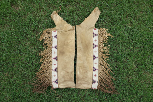 Native American Beaded Leather chaps 