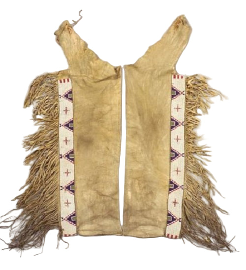 Native American Beaded Leather chaps 