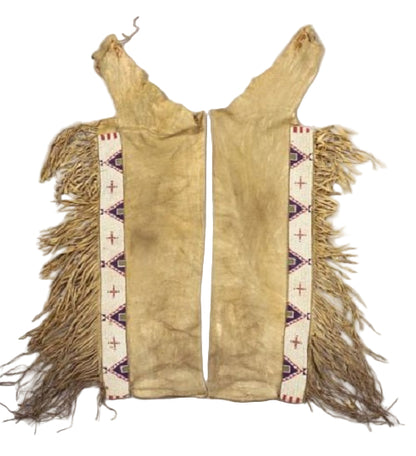 Native American Beaded Leather chaps 