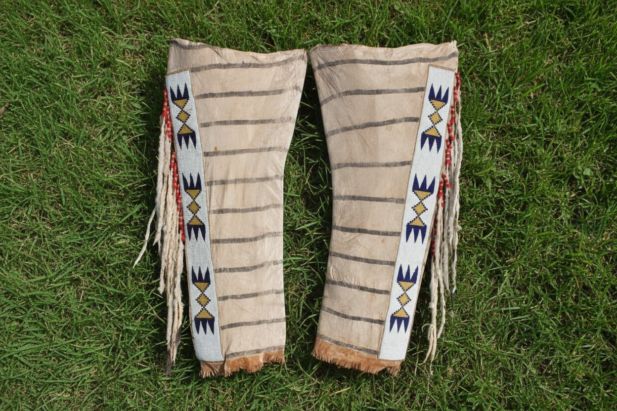 Native American Beaded Leather chaps 