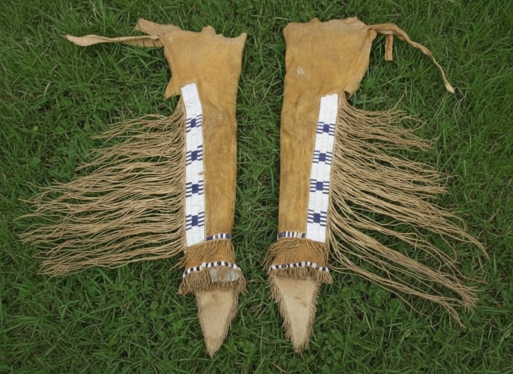 Native American Beaded Chaps for Powwow PWCP357