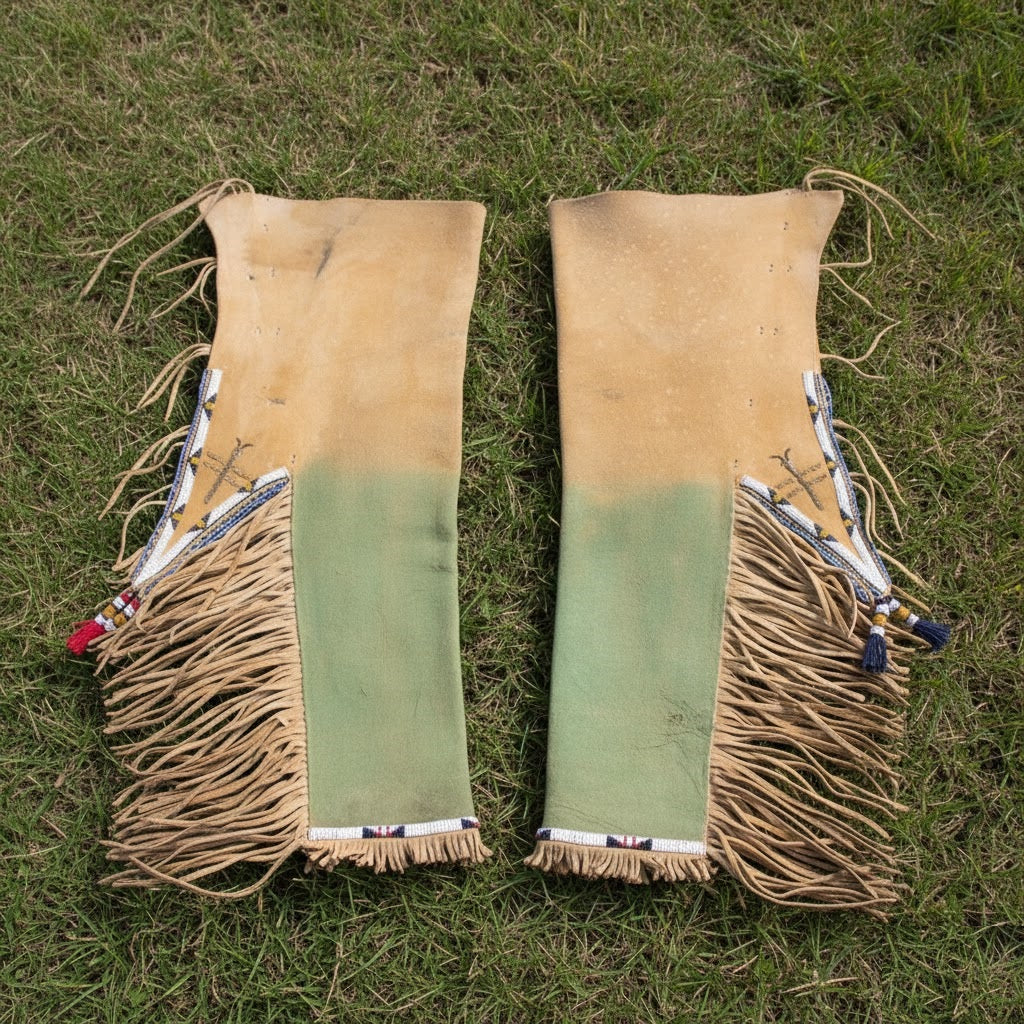 Native American Beaded Chaps for Powwow PWCP343