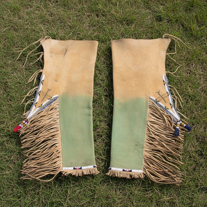 Native American Beaded Chaps for Powwow PWCP343