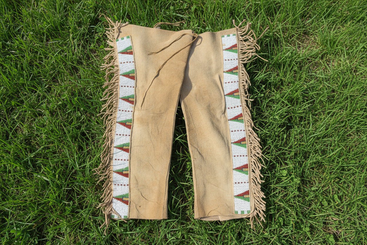 Native American Beaded Leather chaps 