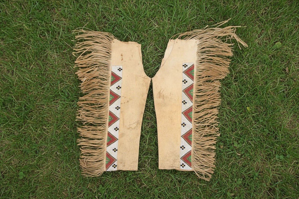 Native American Beaded Leather chaps 