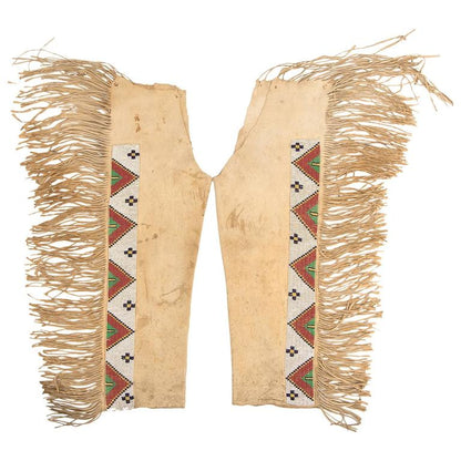 Native American Beaded Leather chaps 