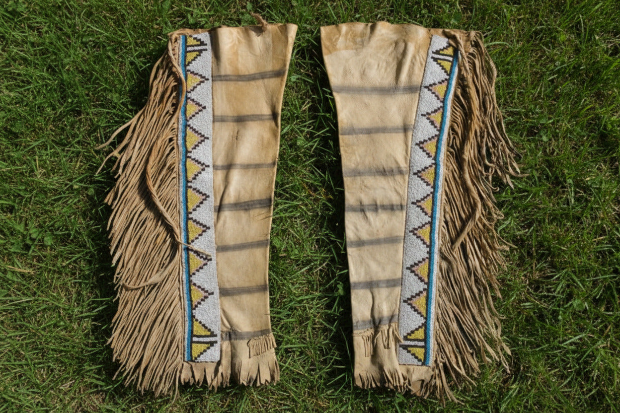 Native American Beaded Leather chaps 