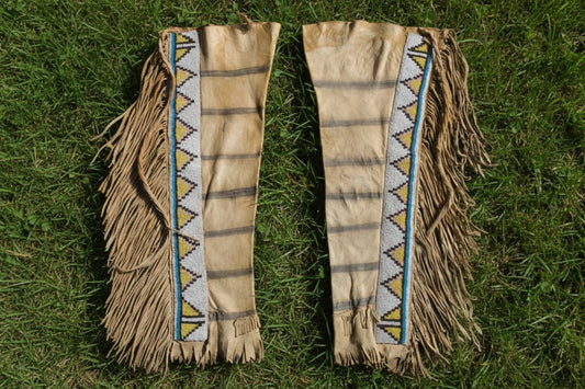 Native American Beaded Leather chaps 