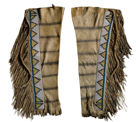 Native American Beaded Leather chaps 