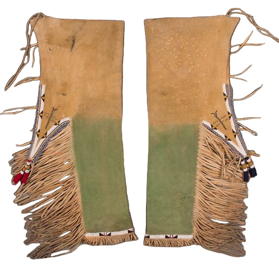 Native American Beaded Leather chaps