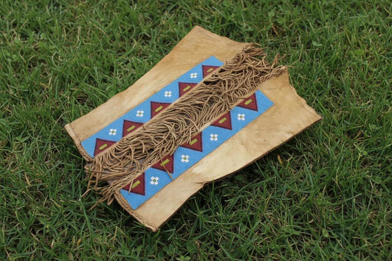 CHAPS with decorative pattern and fringes on a white background