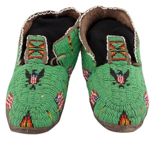 Native American Beaded Moccasin