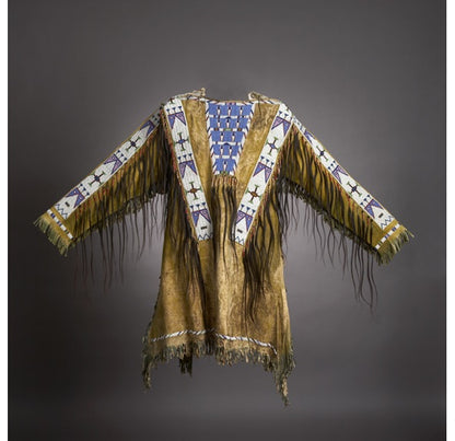 Native American Beaded War Shirt Powwow Regalia PWS162