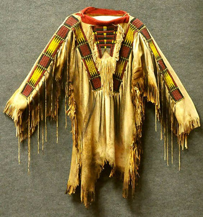 Native American Beaded War Shirt Powwow Regalia PWS163