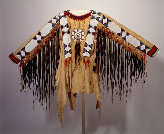 Native American Beaded War Shirt Powwow Regalia PWS166