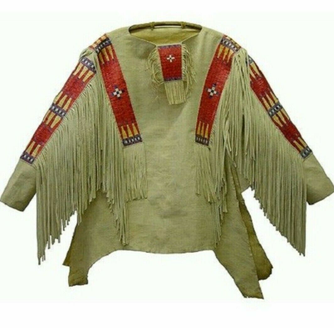 Native American Beaded War Shirt Powwow Regalia PWS186