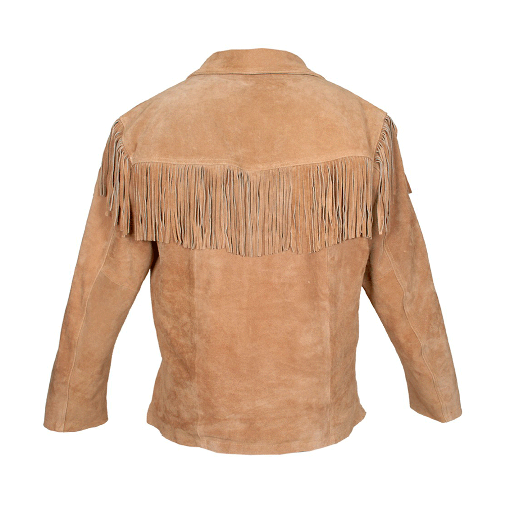 Mountain Man Buckskin Leather Shirt for Men PMS513