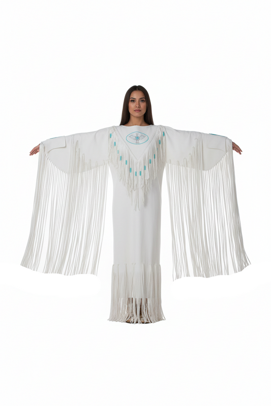 Native American Woman Wedding Dress 