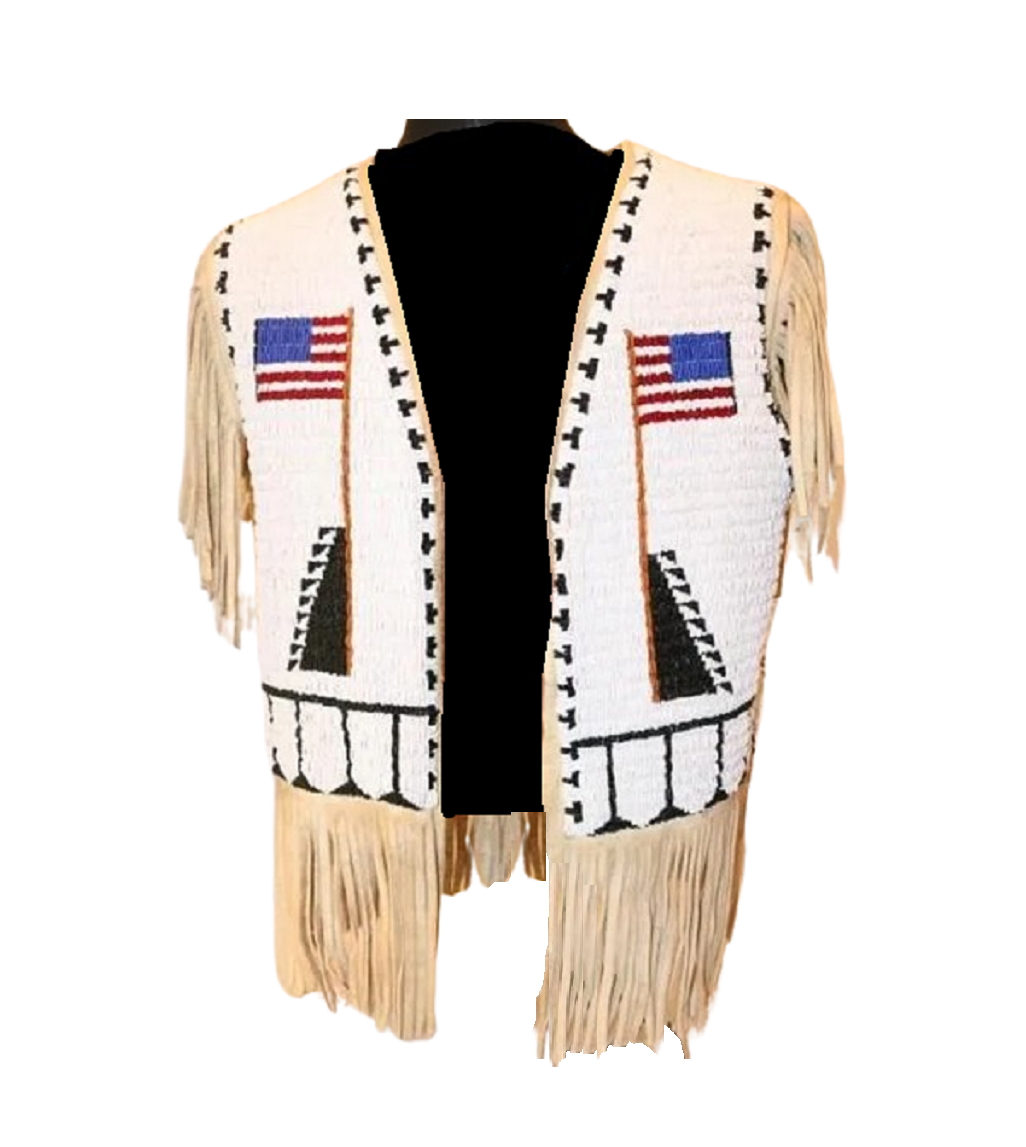 Native American Powwow Beaded Vest for Men NPV184