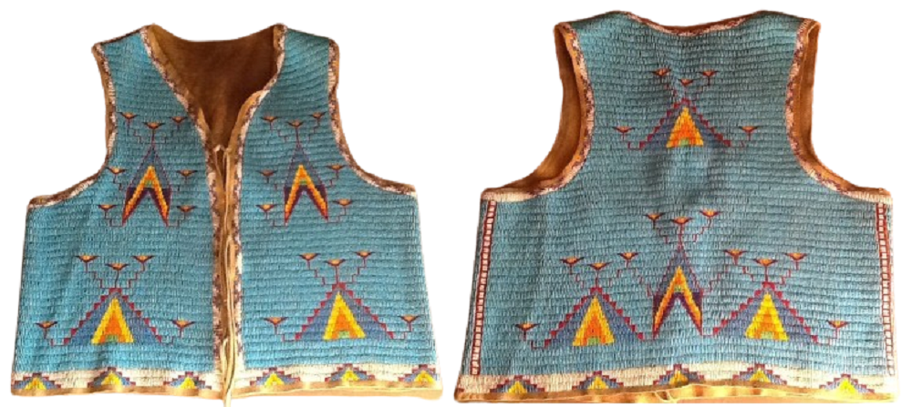 Native American Powwow Beaded Vest for Men NPV198