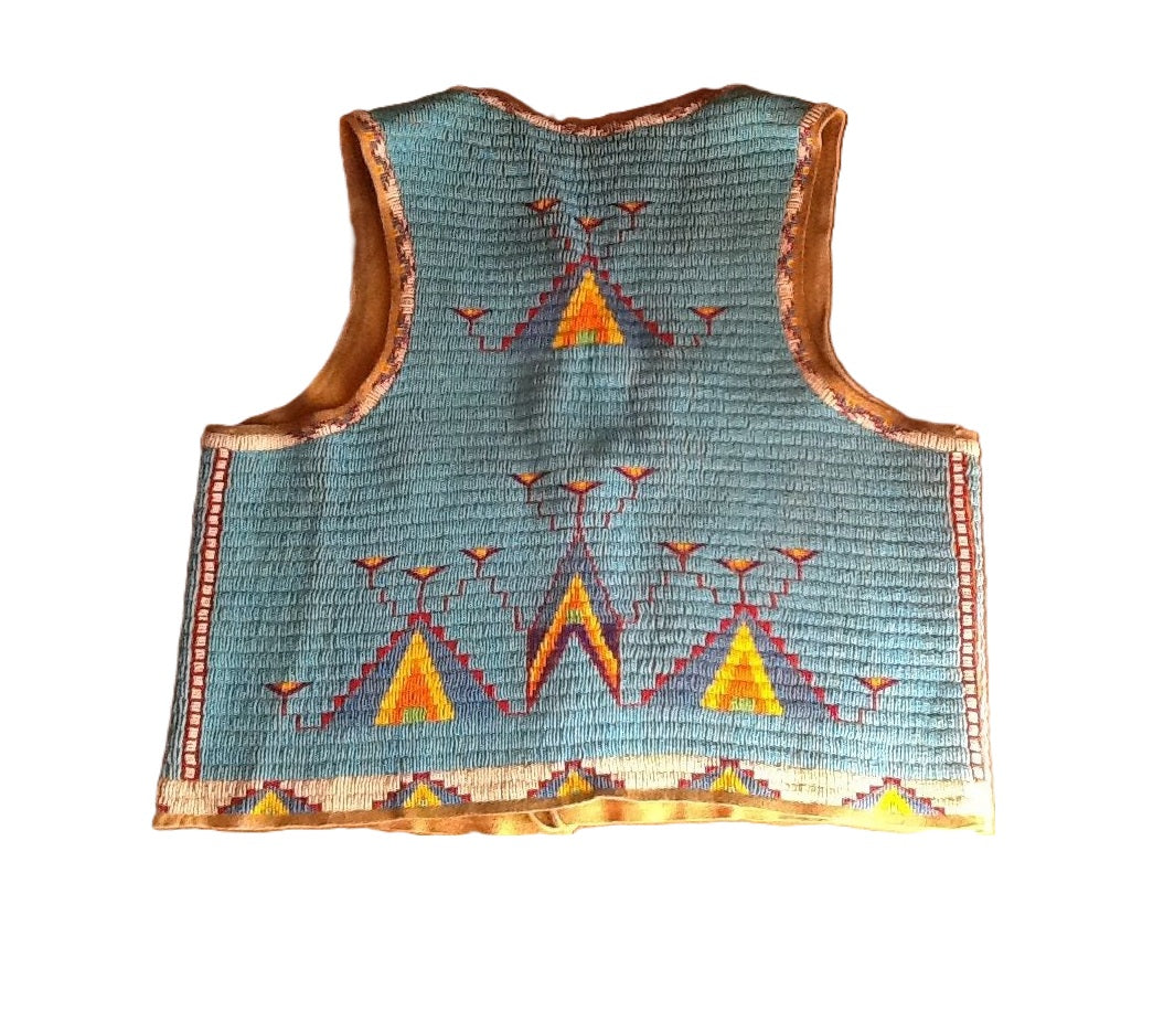Native American Powwow Beaded Vest for Men NPV198