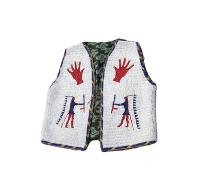 Native American Powwow Front Beaded Vest for Men NFV204