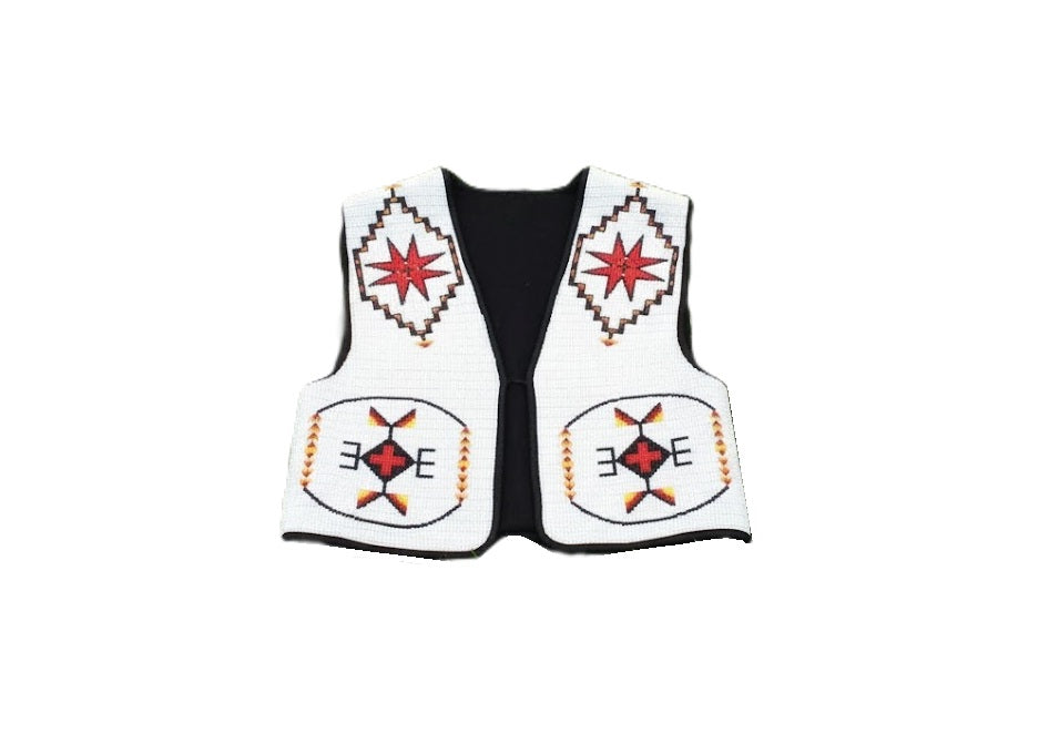 Native American Powwow Front Beaded Vest for Men NFV774