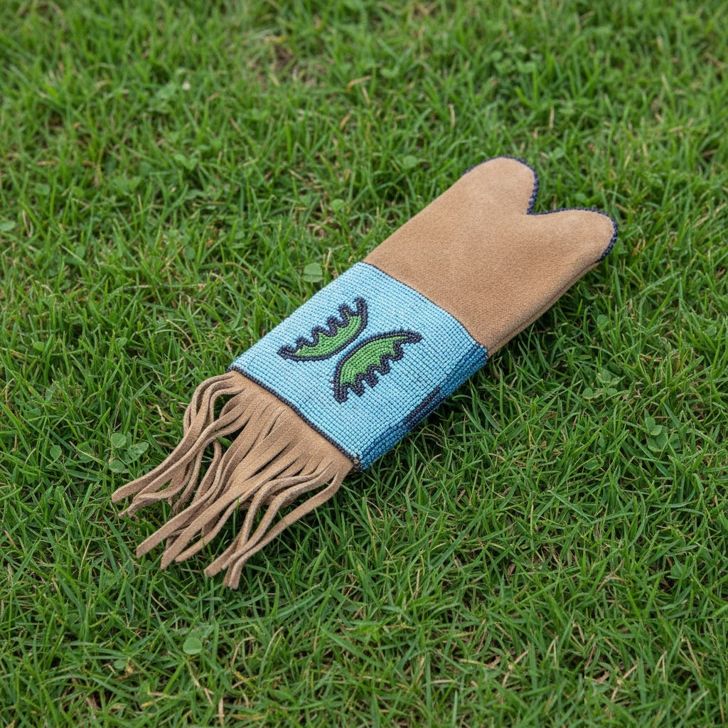 Pipe Bag with fringes on grass