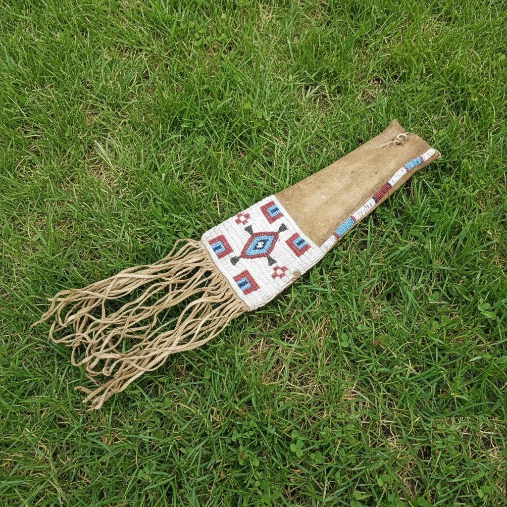Decorative Pipe Bag with fringes on grass