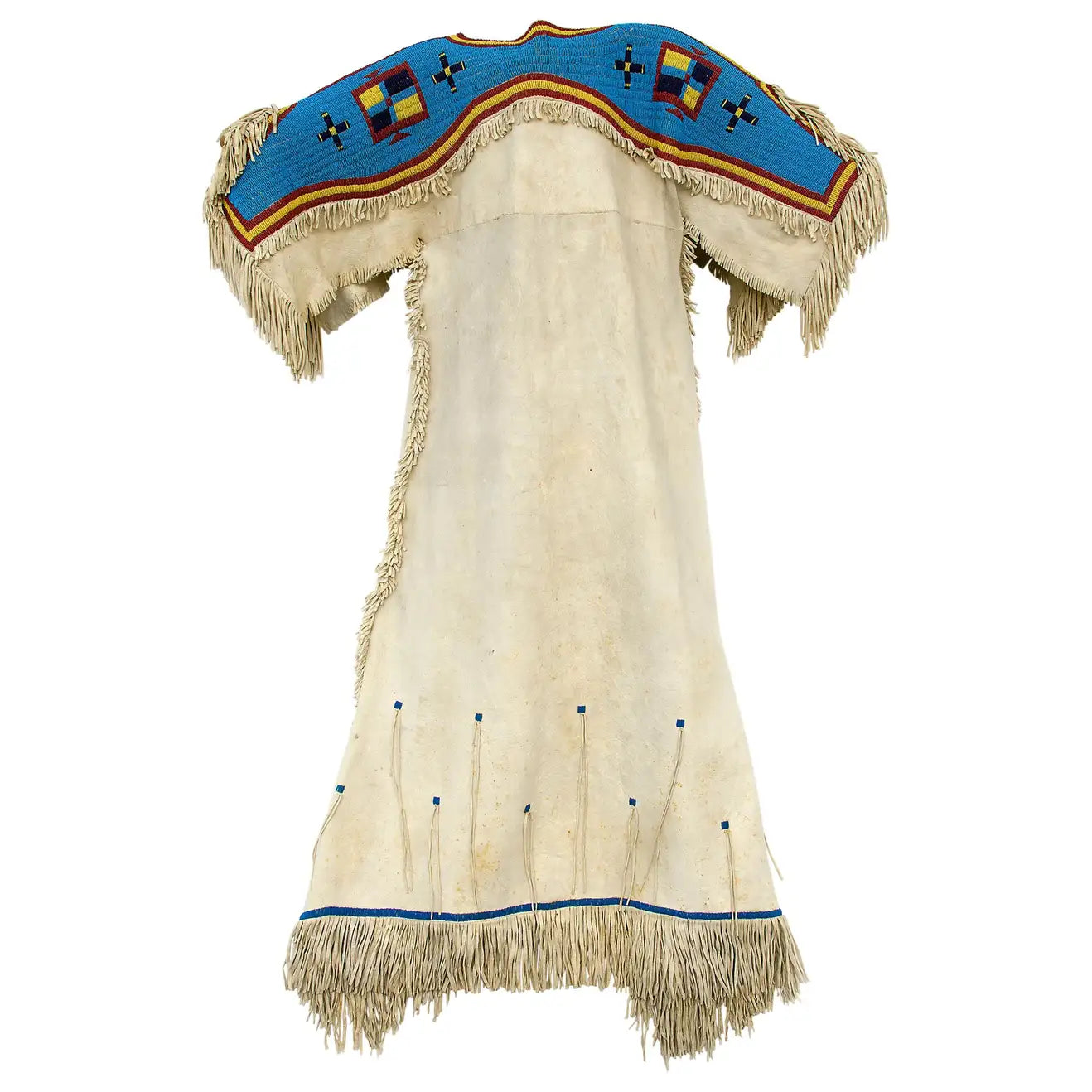 Native American Woman’s Beaded Yoke Dress for Powwow PWYD503
