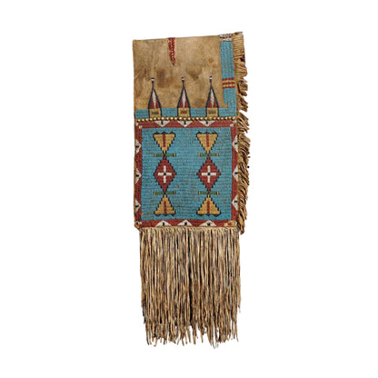 Handcrafted Native American Beaded Horse Regalia Saddle Bag PWSD336