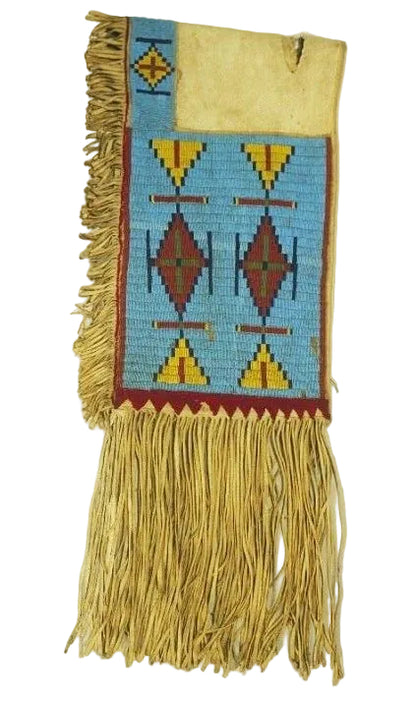 Handcrafted Native American Beaded Horse Regalia Saddle Bag PWSD337
