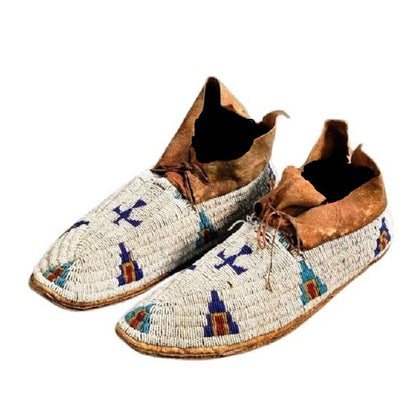 Native American Thunder Bird Beaded Moccasin