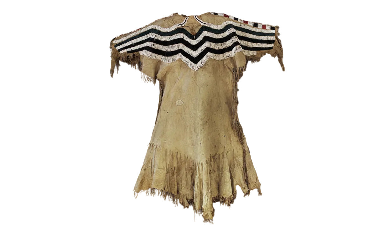 Native American Woman’s Beaded Yoke Dress for Powwow PWYD510