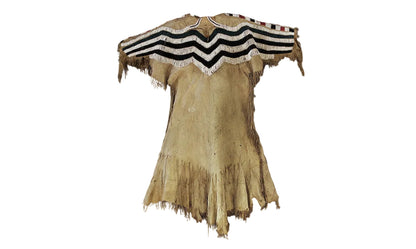 Native American Woman’s Beaded Yoke Dress for Powwow PWYD510