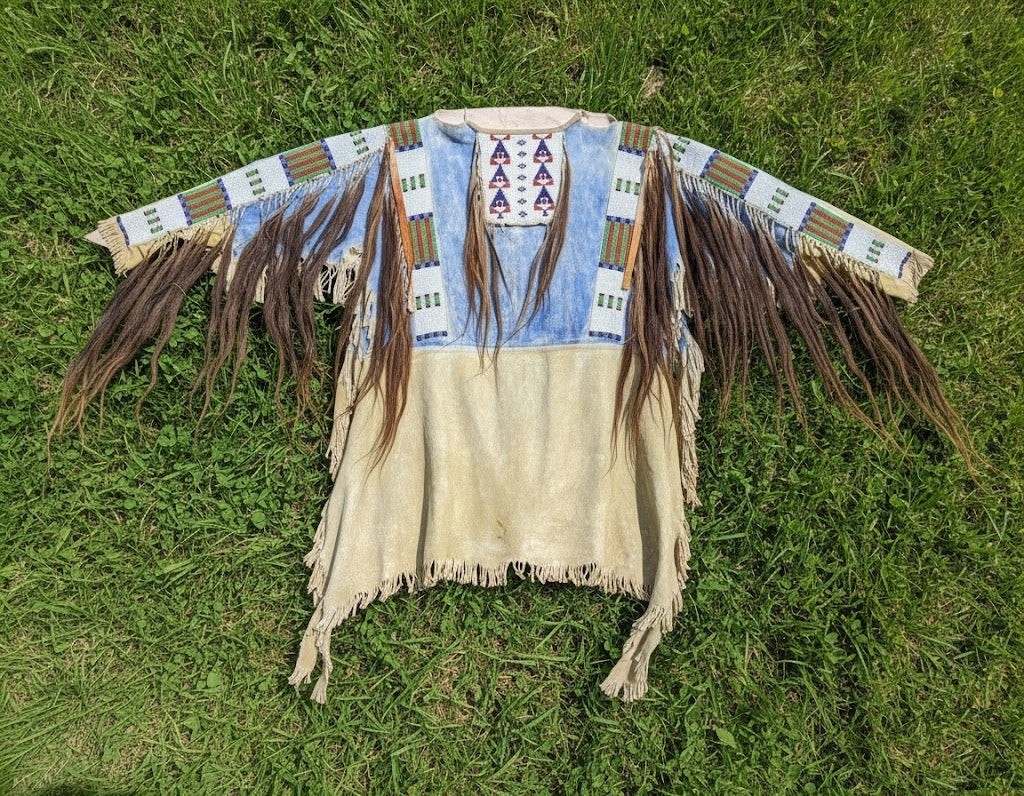 Native American Beaded War Shirt Powwow Regalia PWS829