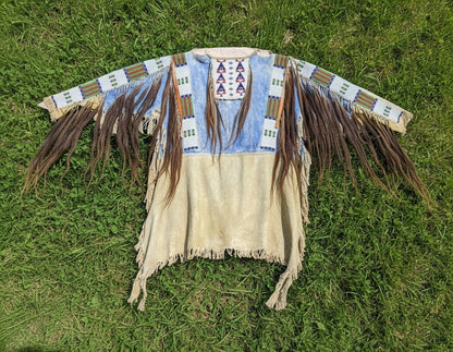 Native American Beaded War Shirt Powwow Regalia PWS829
